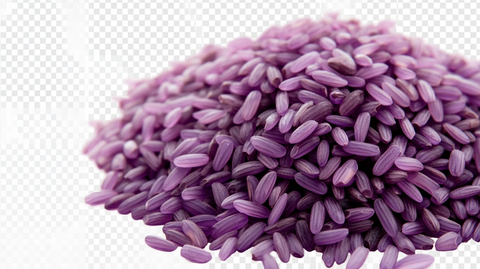 紫色稻米图片