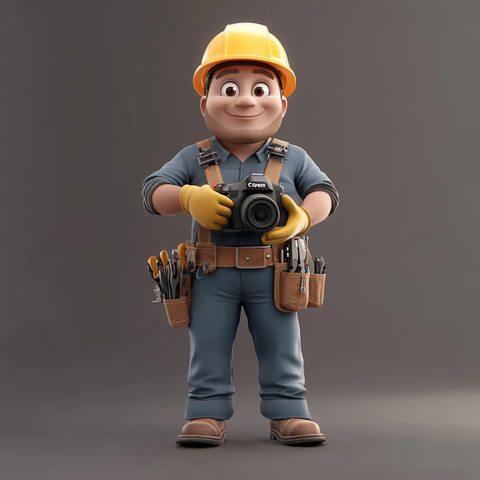 卡通开心工匠头像