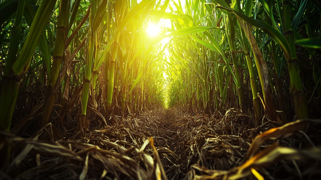 甘蔗园晨光