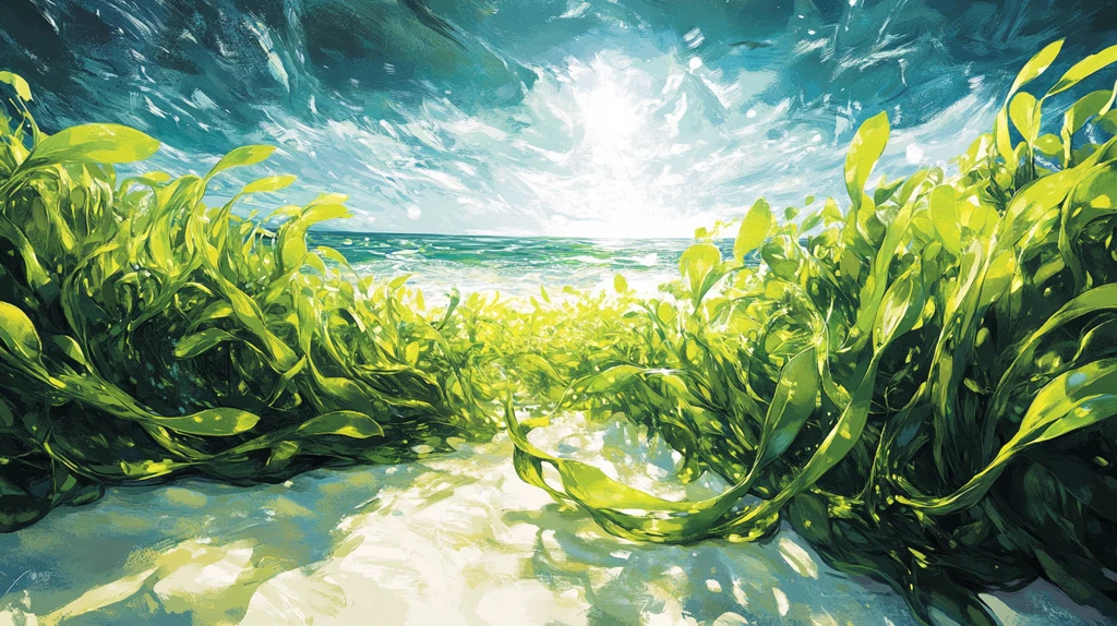 海草海草随风飘荡