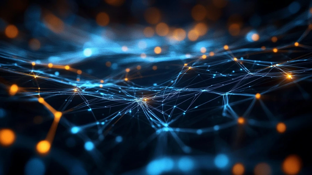 橙色科技信息网络光线