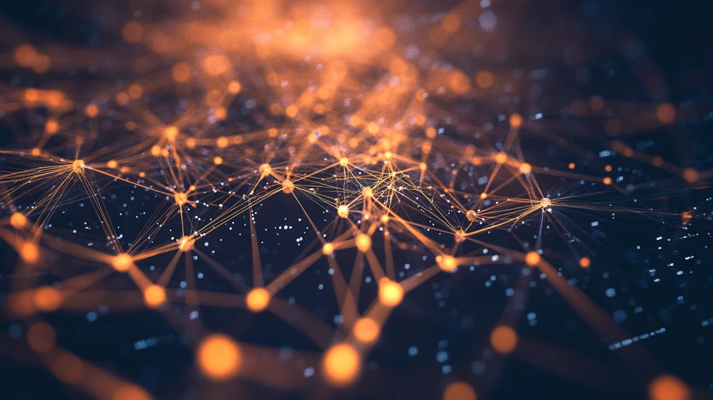 橙色科技信息网络光线