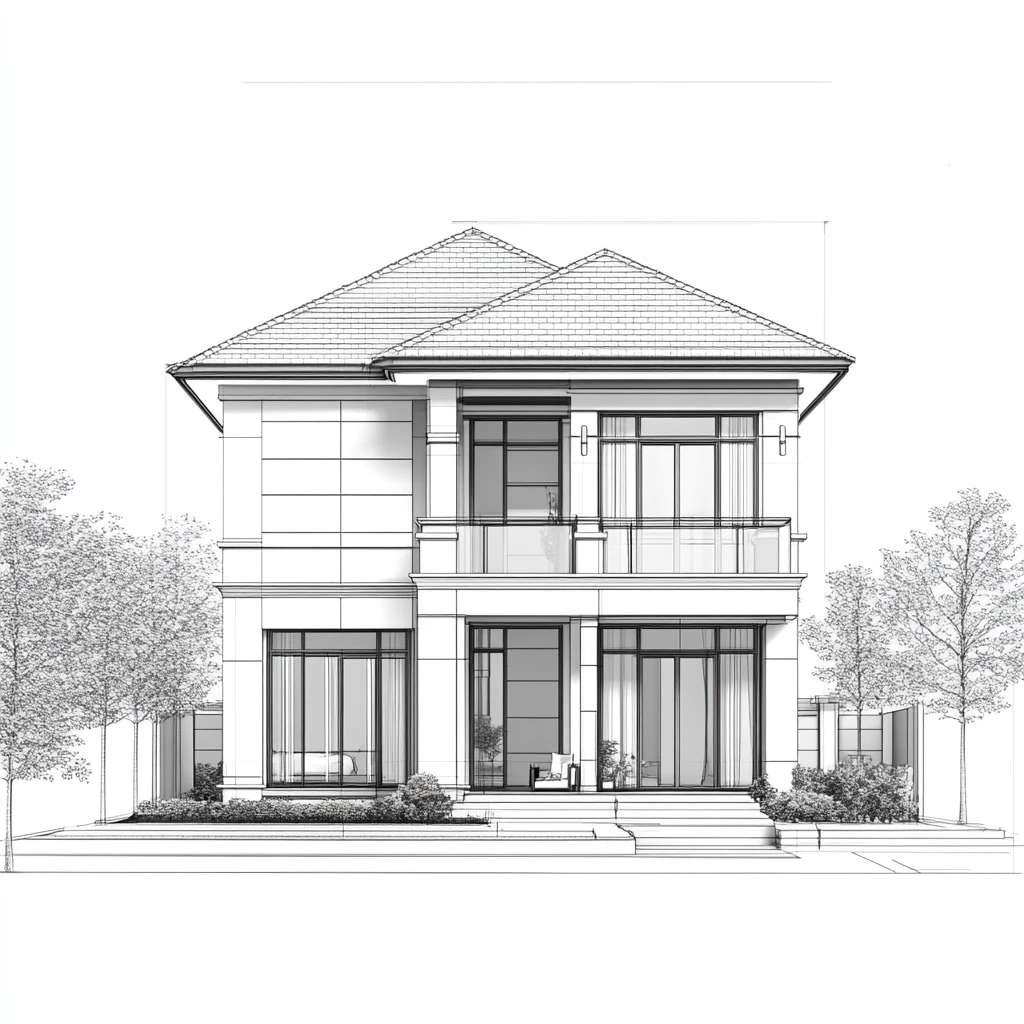 新中式别墅自建房建筑