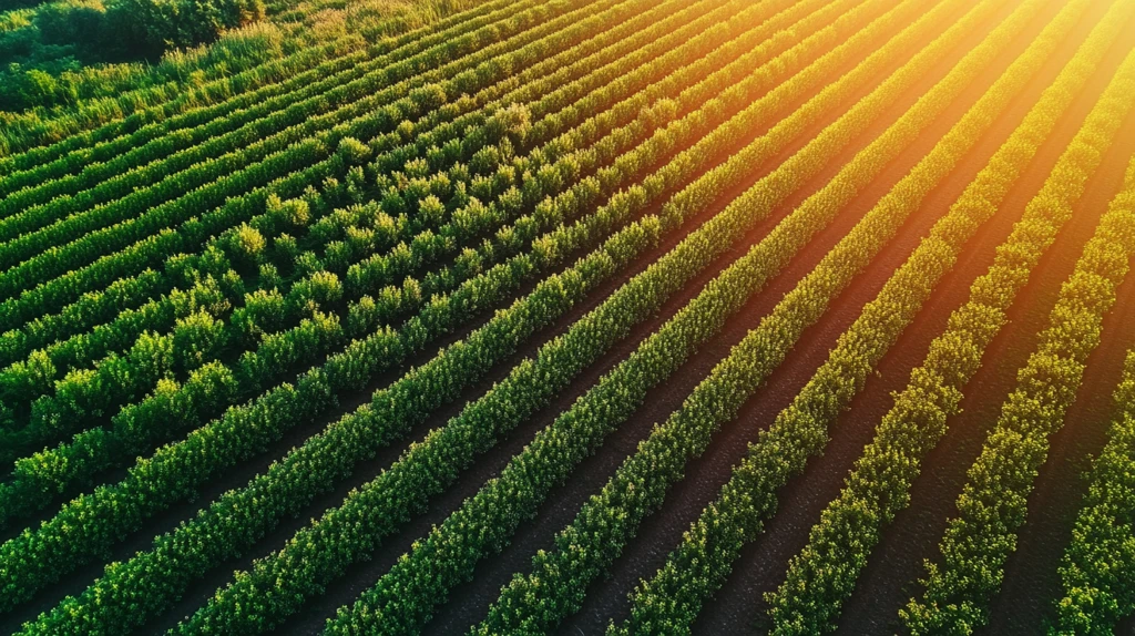 种植园鸟瞰图
