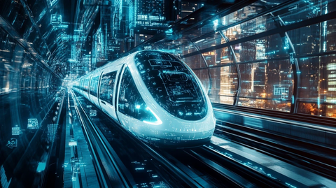 高铁行驶城市门户