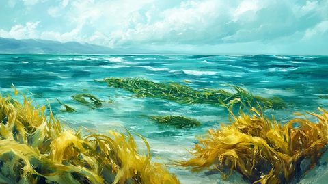 海草海草随风飘荡