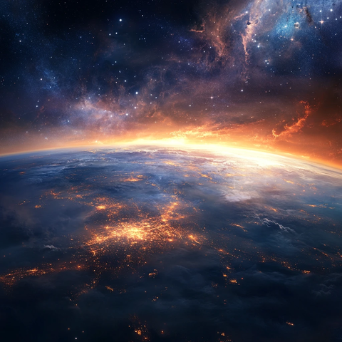 地球银河系光线