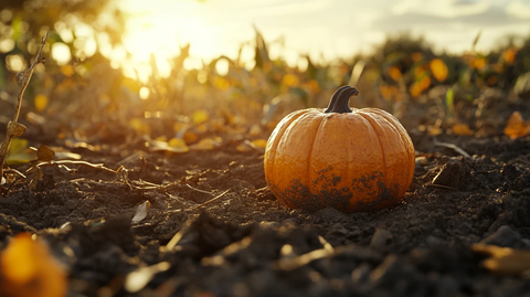 长在地上的南瓜