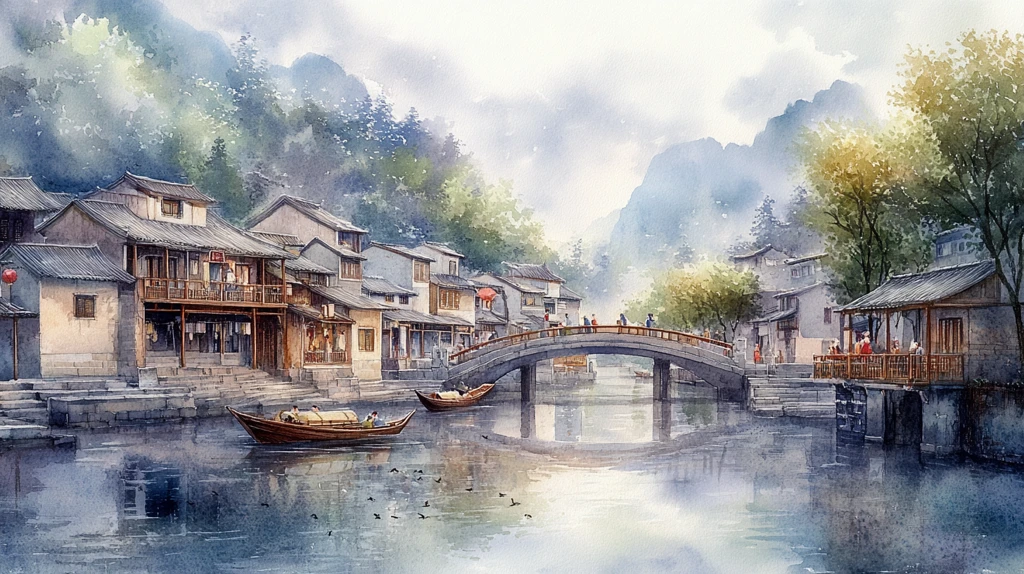 唯美浪漫江南水乡风情