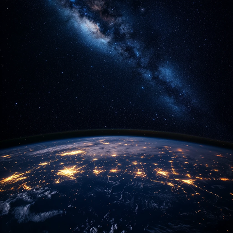 地球银河系光线