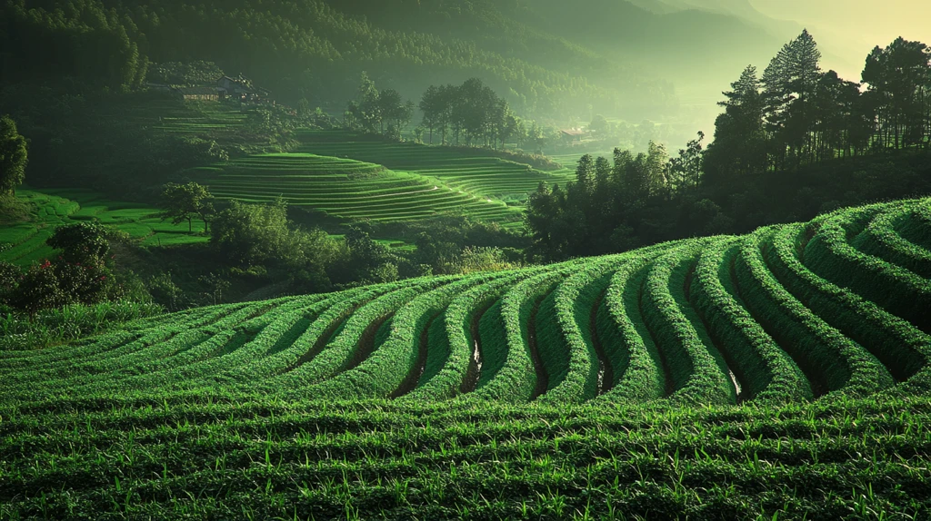 高清茶园图片