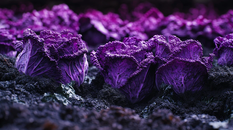 紫甘蓝特写