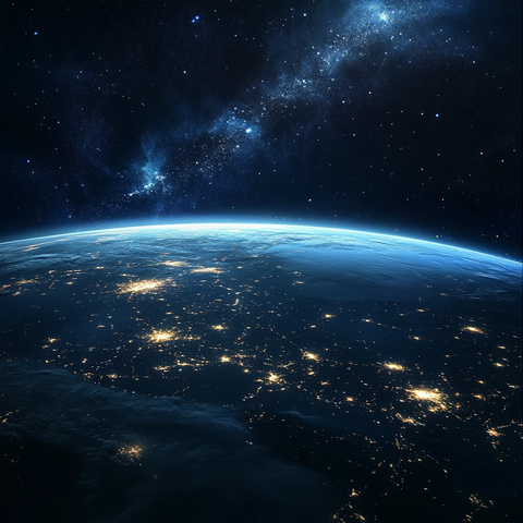 地球银河系光线