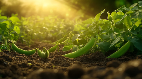 成熟的毛豆阳光灿烂