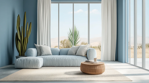 大气客厅落地门窗场景