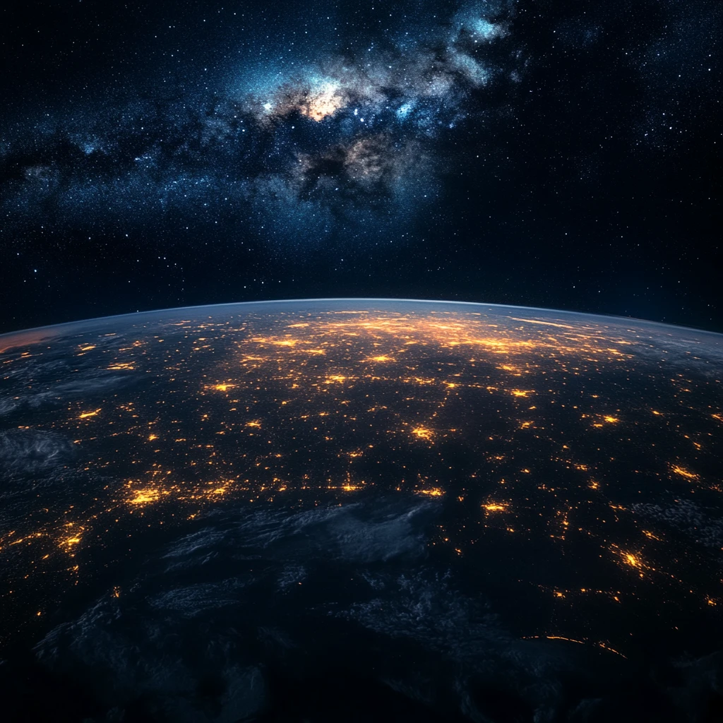 地球银河系光线