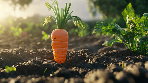 长在土里的胡萝卜