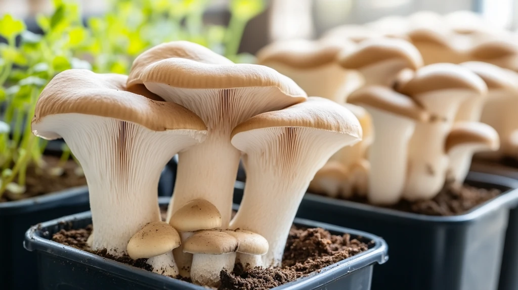 家庭种植的平菇