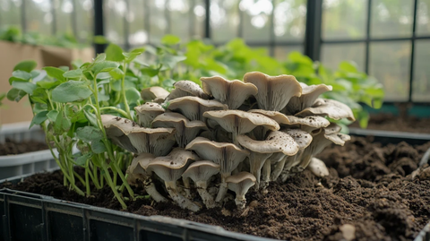 家庭种植的平菇