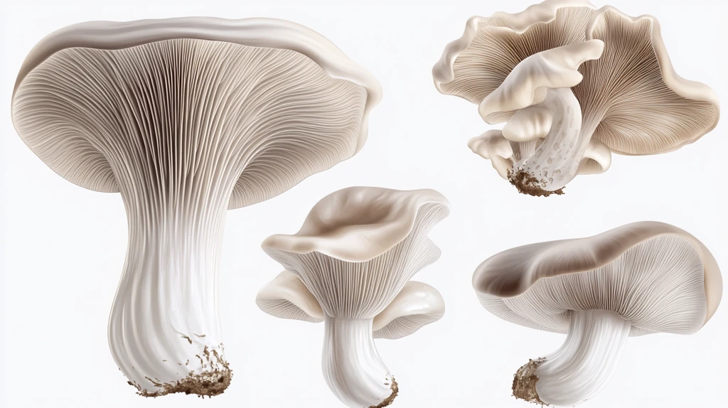 香菇蘑菇木耳银耳插画