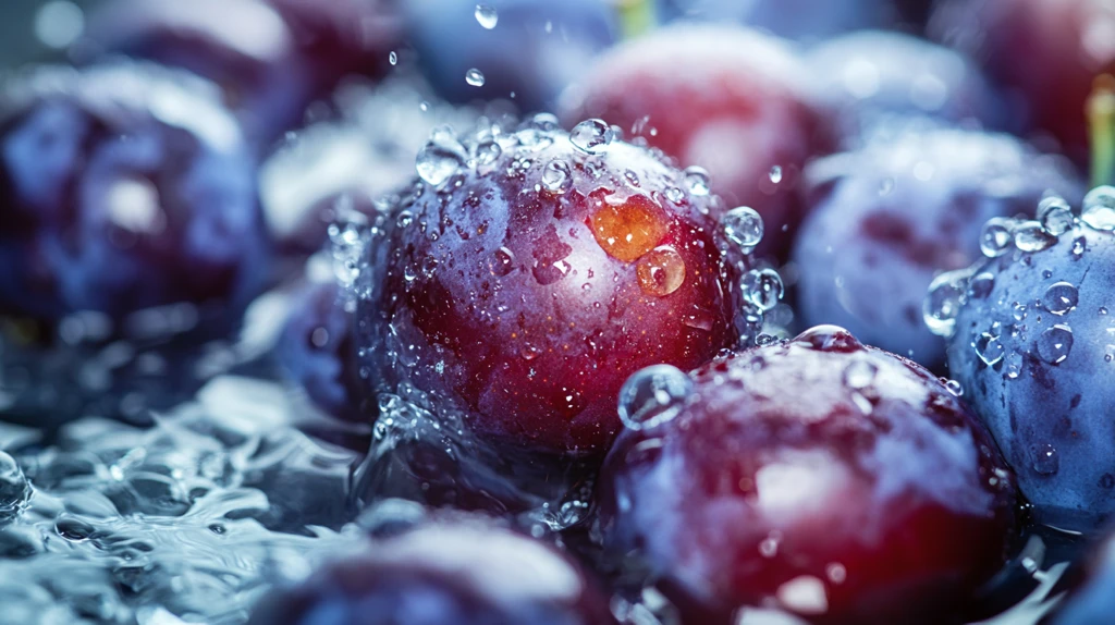 蓝莓水珠