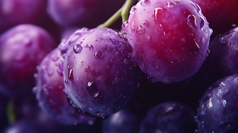 高清唯美葡萄特写红提