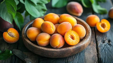 麦黄杏高清特写