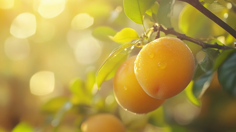 阳光下的金桔