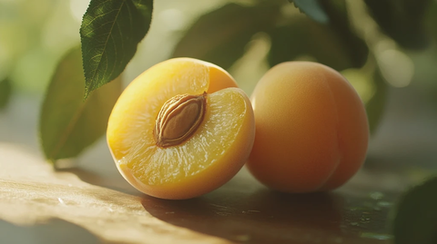 麦黄杏高清特写