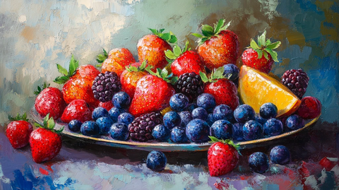 油画水果