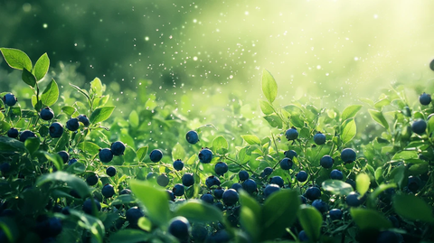 蓝莓意境图
