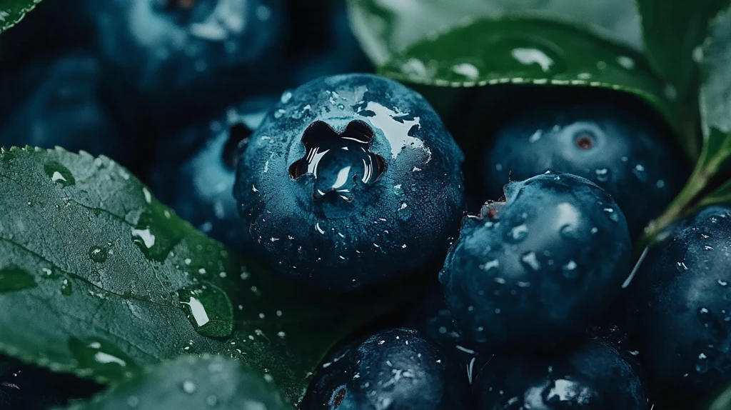 雨天蓝莓果