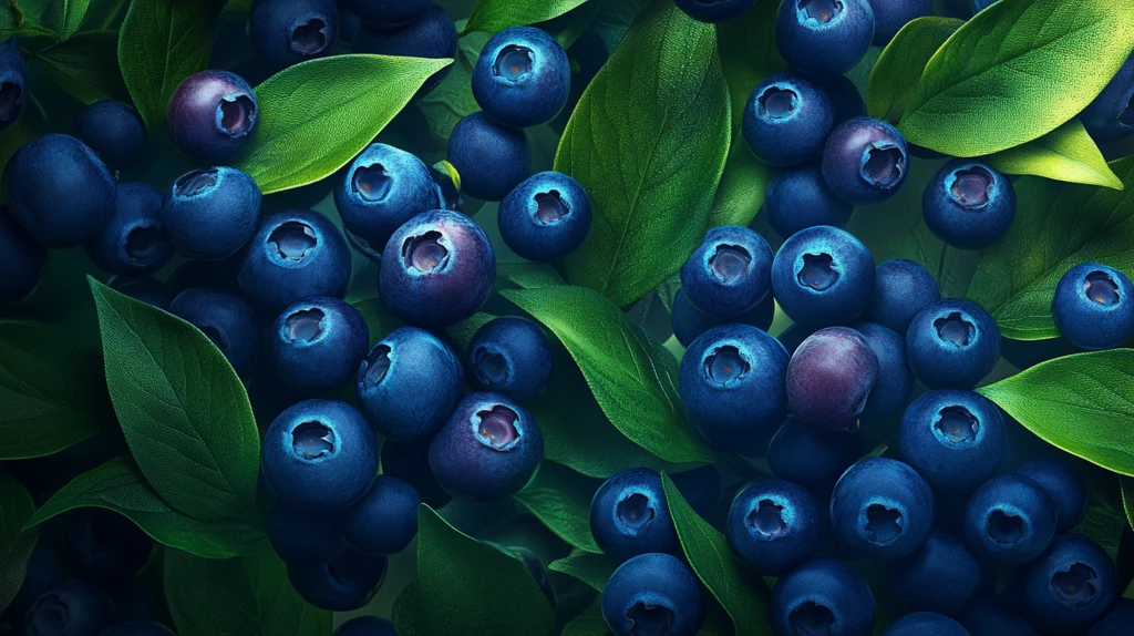 蓝莓背景图
