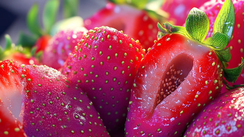高清微距草莓