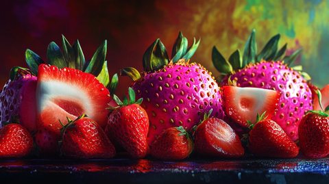 油画草莓