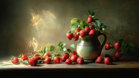 静物草莓果