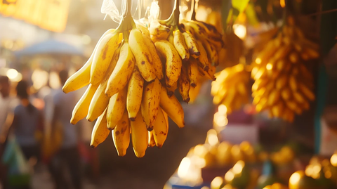 香蕉摆摊