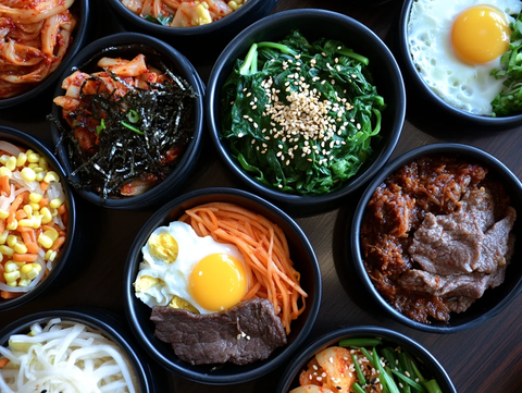 韩式餐前赠送小菜六种