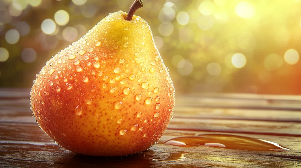 梨子水滴木背景