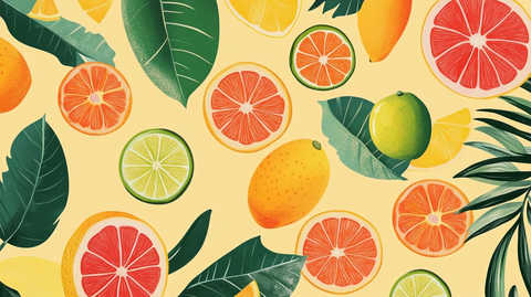 扁平风水果图案