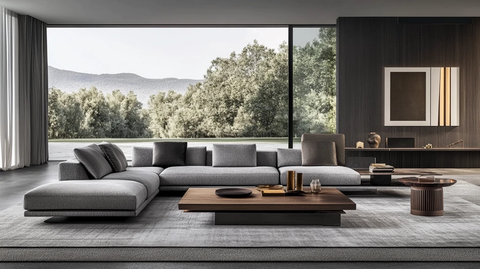 大气客厅落地门窗场景