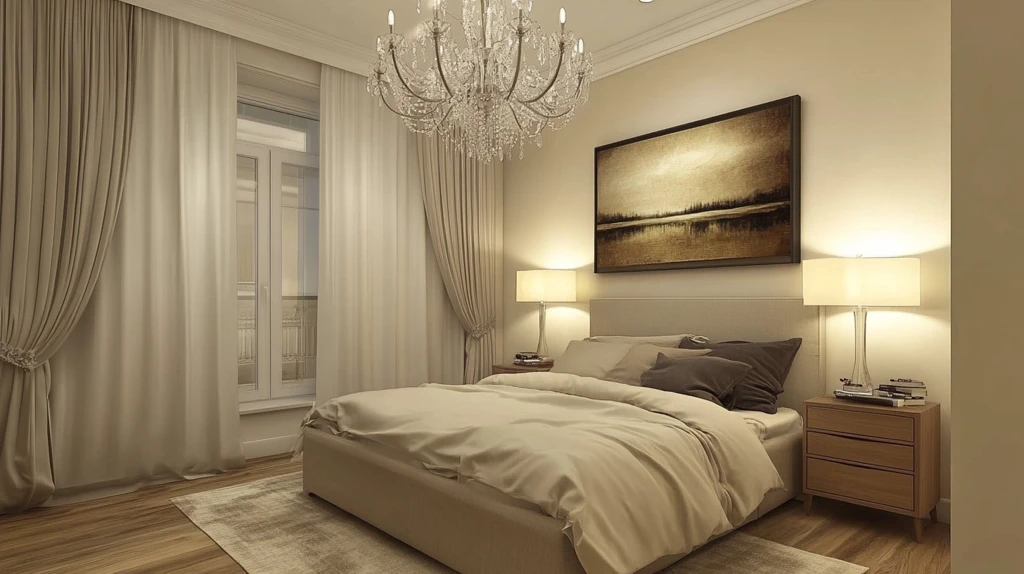 现代主卧效果图