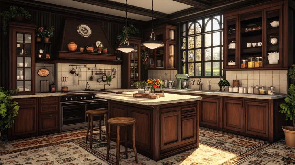 欧式复古厨房
