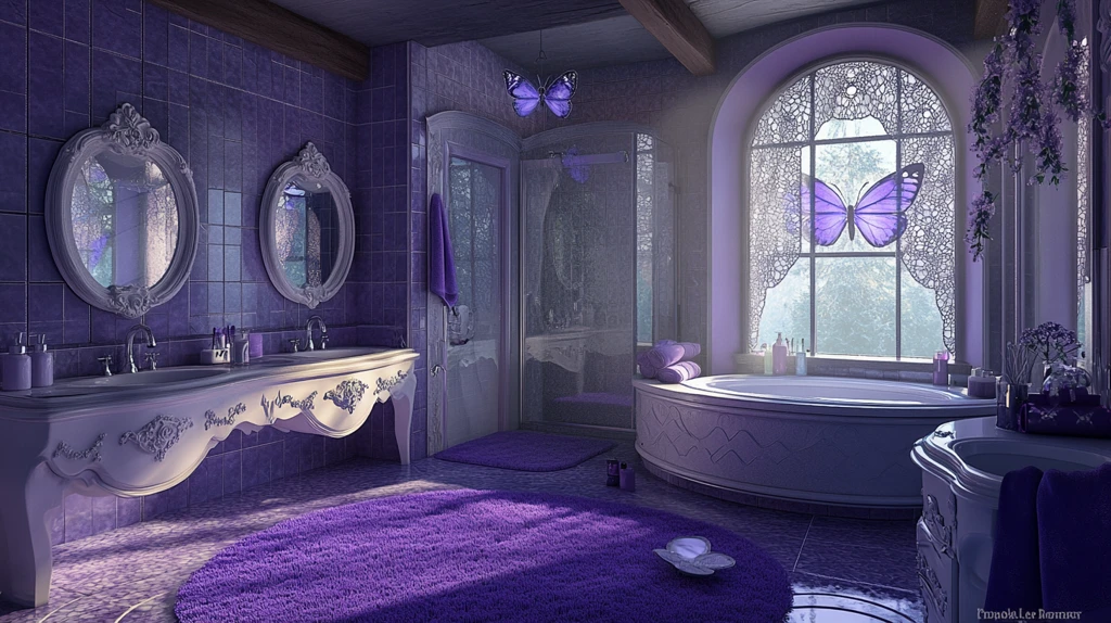 豪华浪漫紫色城堡