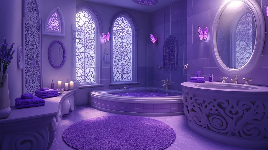 豪华浪漫紫色城堡