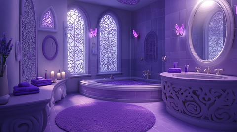 豪华浪漫紫色城堡