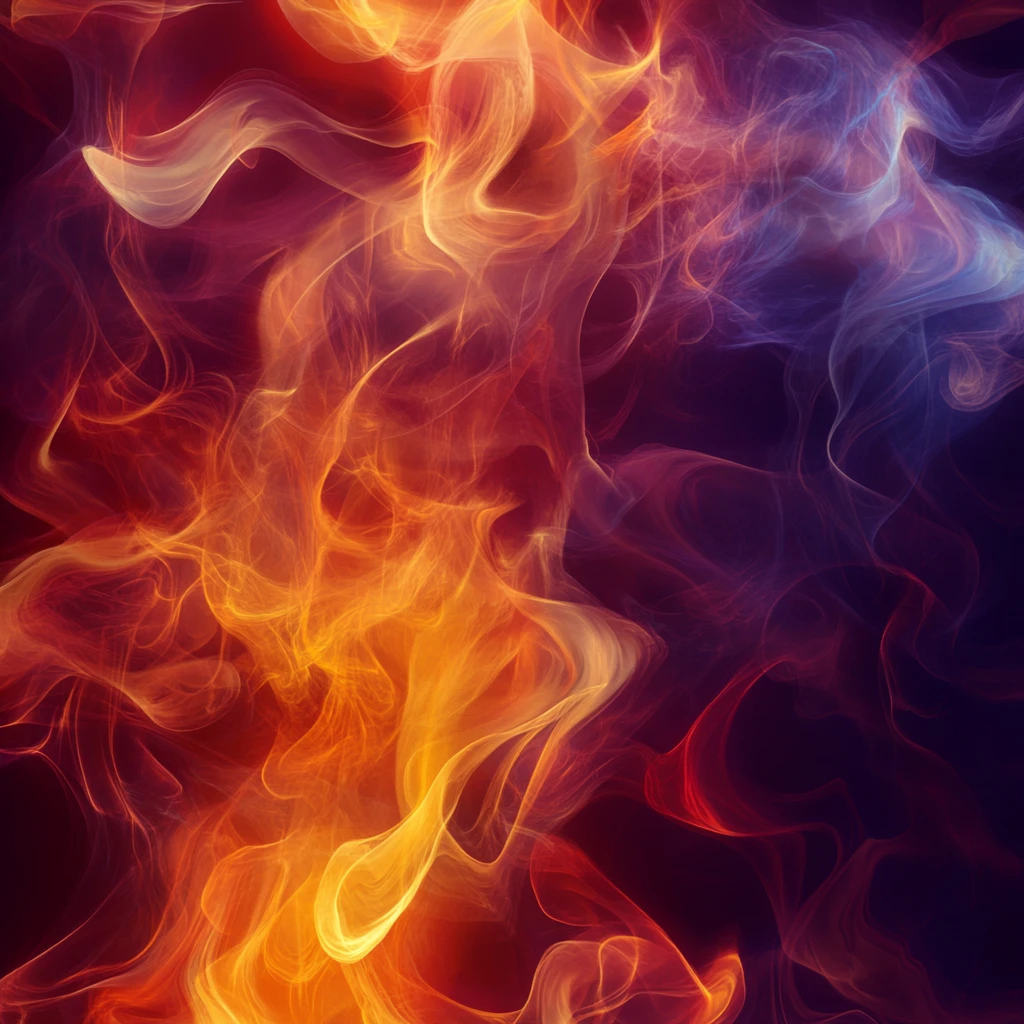 烟雾彩色动感线条图案