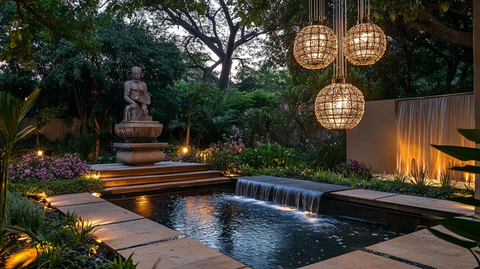庭院夜景灯光