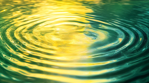 黄绿色水波纹