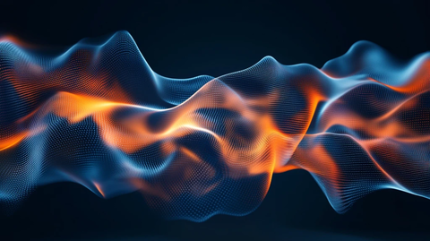 火焰飘带唯美波浪线